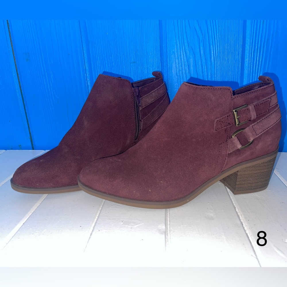 Wine/Burgundy booties
